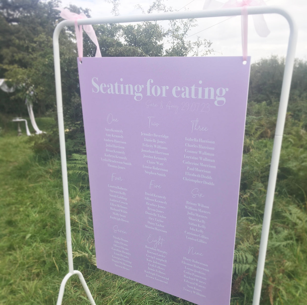 Lavender Seating Plan