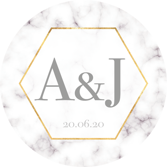 Geometric Marble Sticker