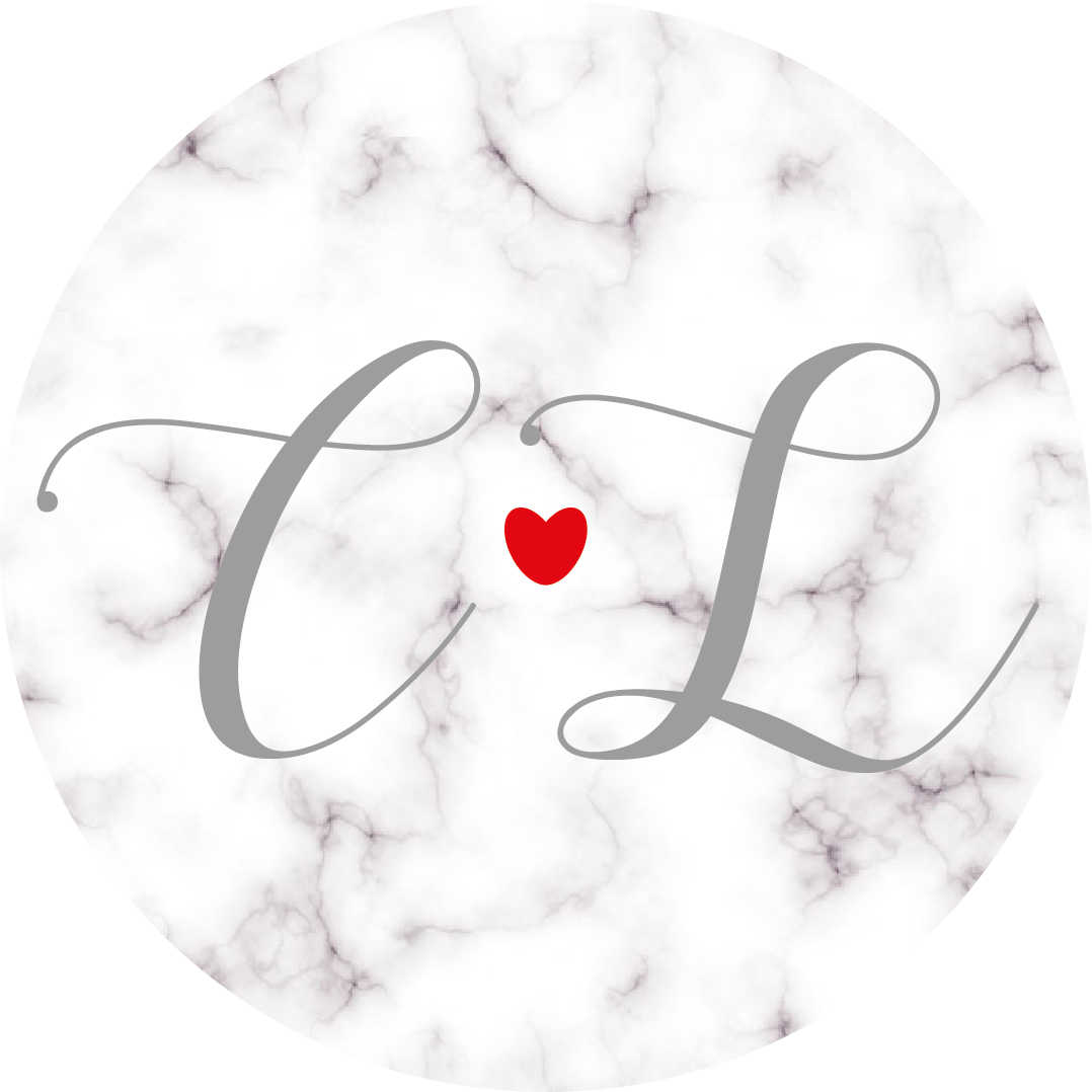 Marble & Calligraphy Heart Sticker