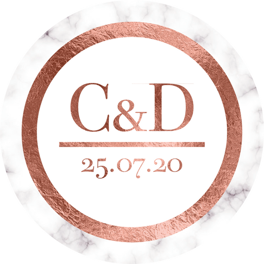 Rose Gold & Marble Sticker