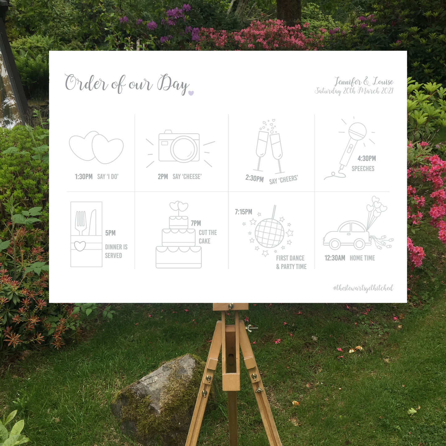 Illustrated Order of the Day Board