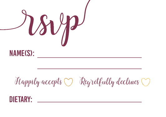 We Do RSVP in Wine