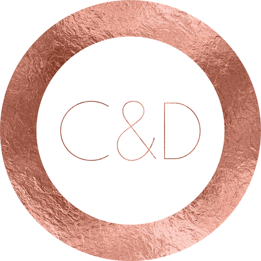 Modern Rose Gold Foil Effect Sticker