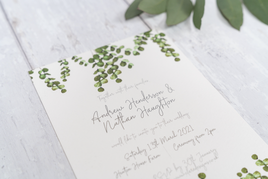 Eucalyptus Invitation FREE SAMPLE
