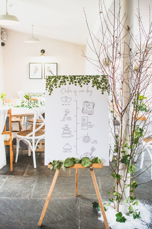 Eucalyptus Order of the Day Board